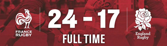 France vs England FT score 6Ns 2020